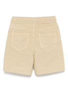 Shorts per neonato Il Gufo beige in cotone elasticizzato con bottoni P25PB074C6035 140 IL GUFO 