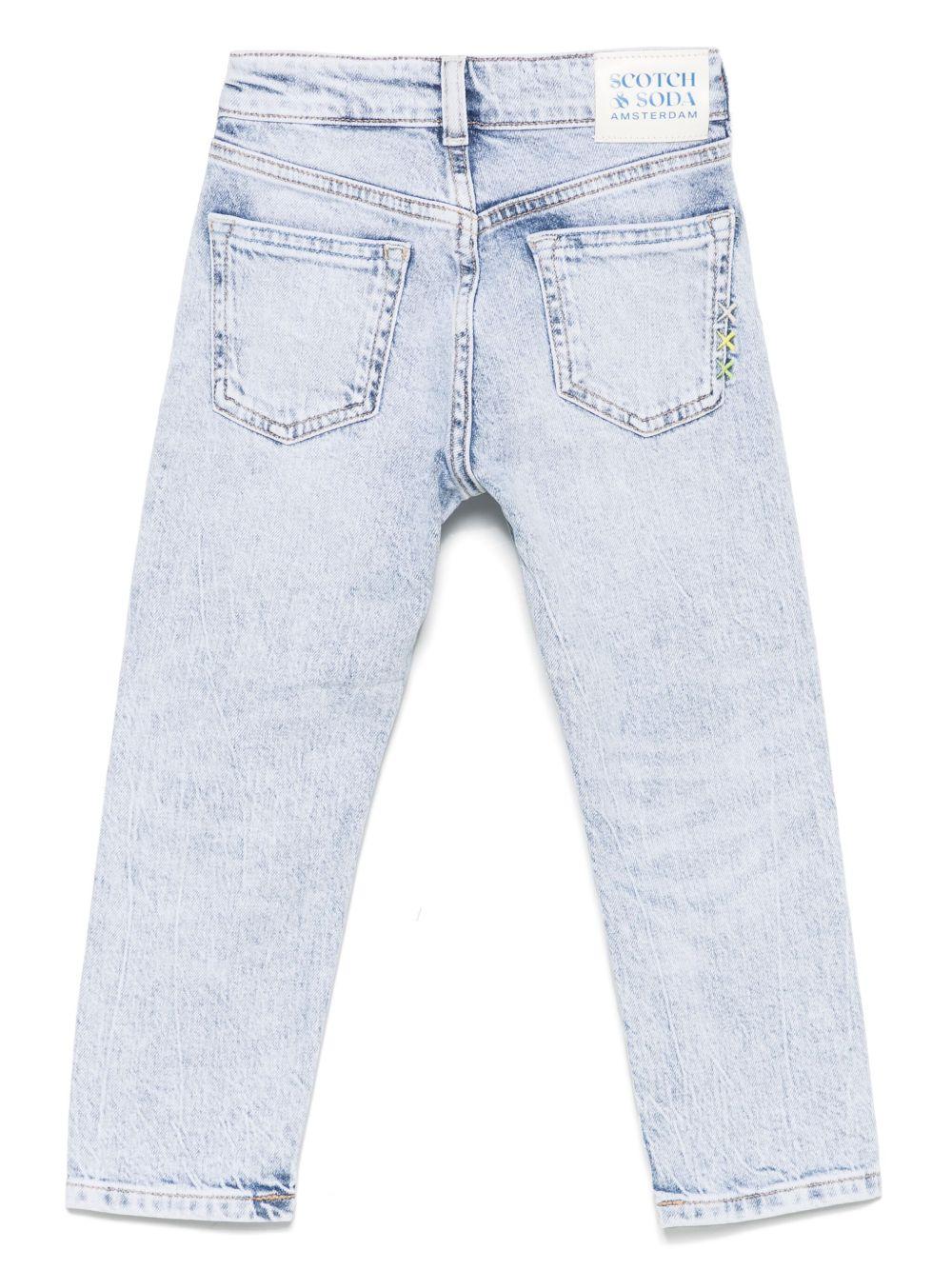 Jeans per bambina Scotch & Soda Kids in denim con applicazione logo 180295 420 SCOTCH&SODA 