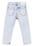 Jeans per bambina Scotch & Soda Kids in denim con applicazione logo 180295 420 SCOTCH&SODA 