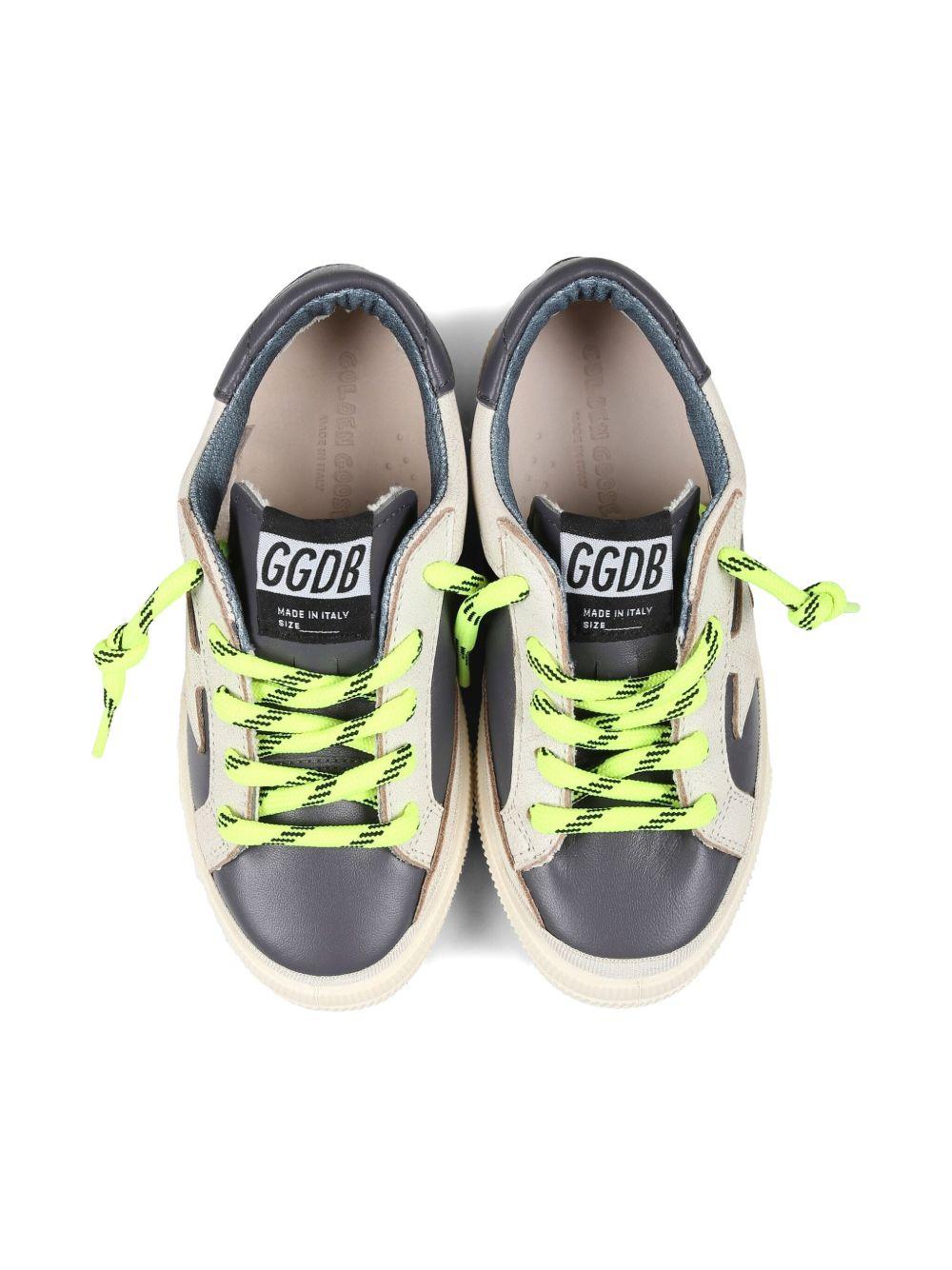 Sneakers per bambino Golden Goose Kids in pelle blu con chiusura con lacci F00715F006774 10357 GOLDEN GOOSE KIDS 