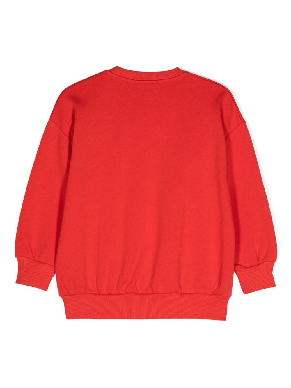 Felpa per bambina Mini Rodini rosso con applicazione Mallorca 2462012142 Red MINI RODINI 