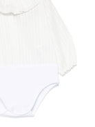 Tutina per neonata La Stupenderia bianca con decorazione a petali 1CBCT04 X30C42 LA STUPENDERIA 