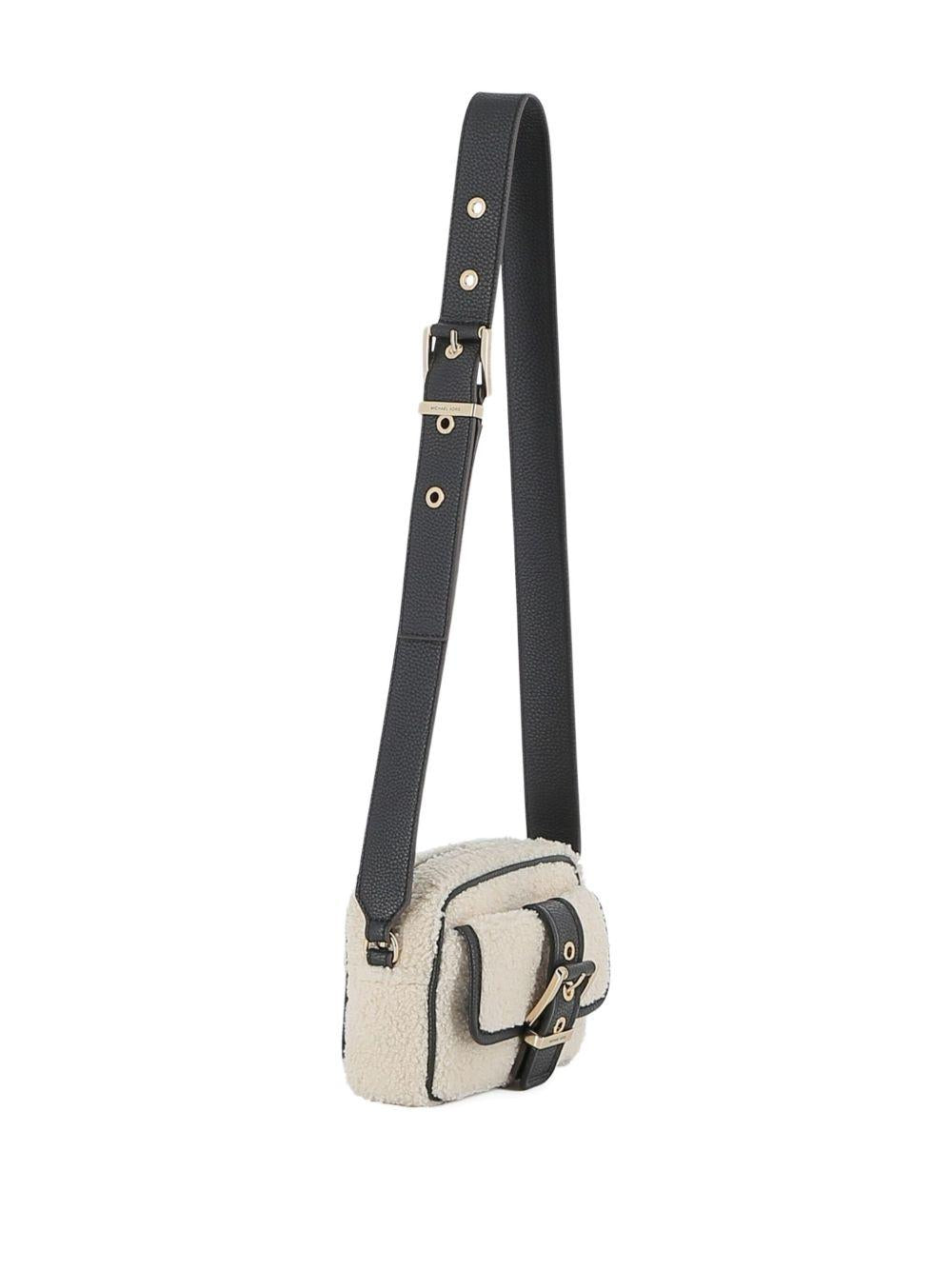 Borsa a spalla per bambina Michael Kors Kids beige con fibbia R30533 190 MICHAEL KORS KIDS 