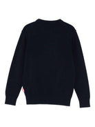 Maglione per bambino MC2 Saint Barth Kids blu con Captain America DOU0001 02453I MC2 ST. BARTH KIDS 