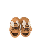 Scarpine primi passi per neonato Donsje marrone con chiusura a strappo 1037001 PU004 DONSJE 