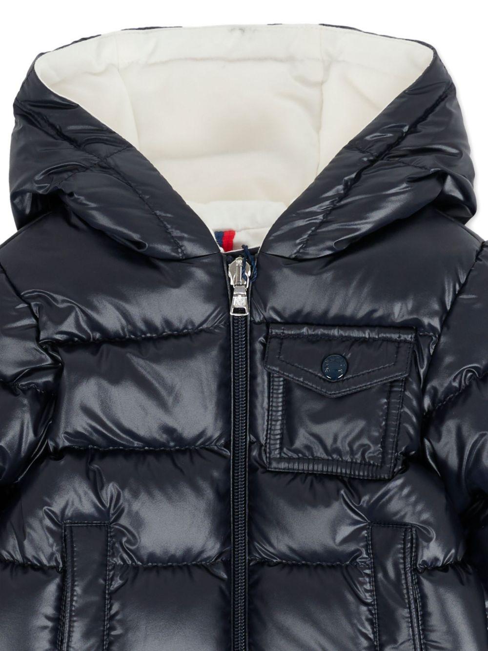 Giubbino per neonato Moncler Enfant blu con design trapuntato K29511A00023597YX 778 MONCLER ENFANT 