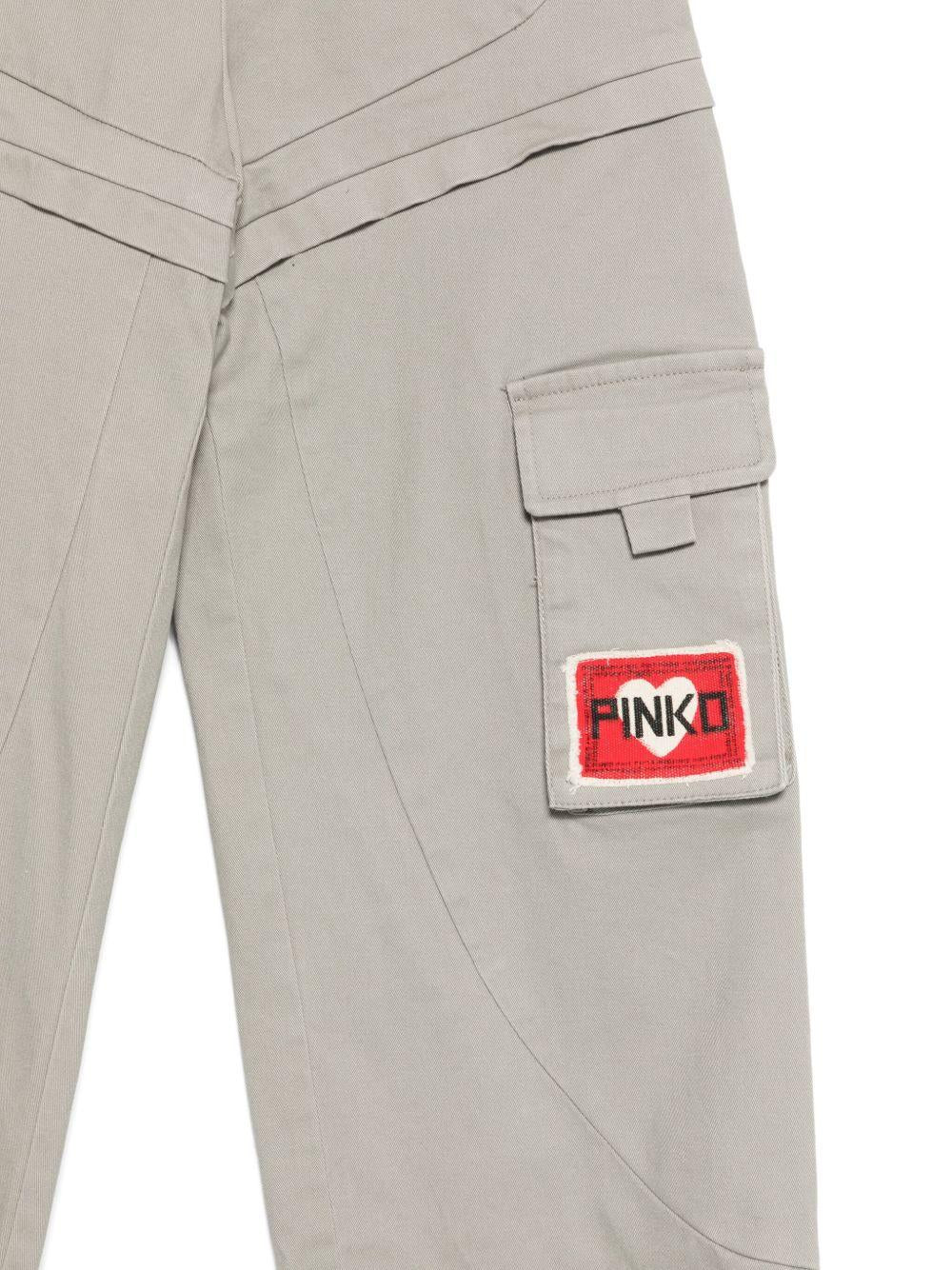 Pantaloni per bambina Pinko Kids grigio design cargo KFPA026CCE034 5028 PINKO KIDS 