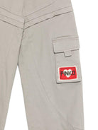 Pantaloni per bambina Pinko Kids grigio design cargo KFPA026CCE034 5028 PINKO KIDS 