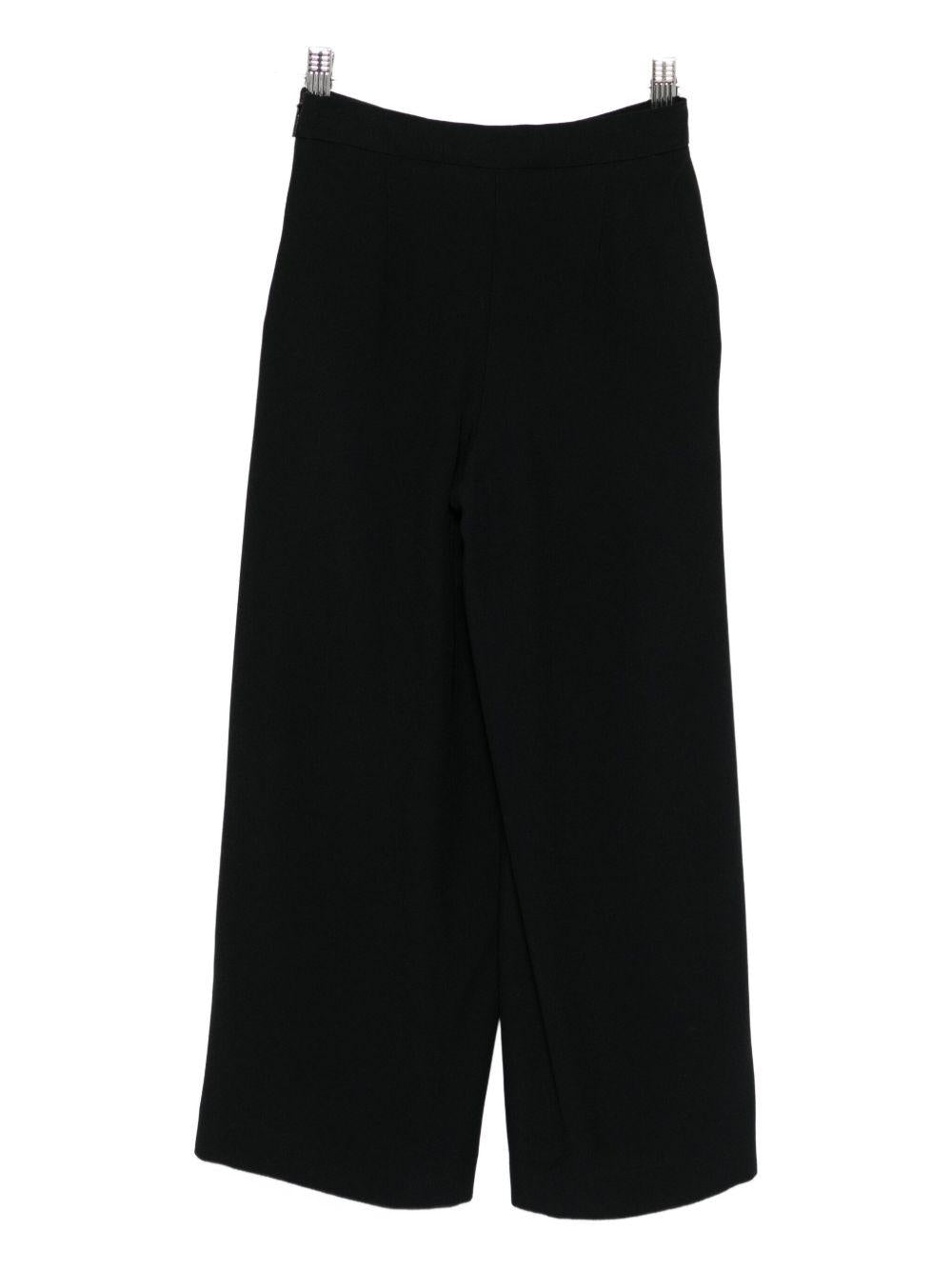 Pantaloni per bambina Emilio Pucci Junior nero a fantasia geometrica PX6A70 K0222 930 EMILIO PUCCI JUNIOR 