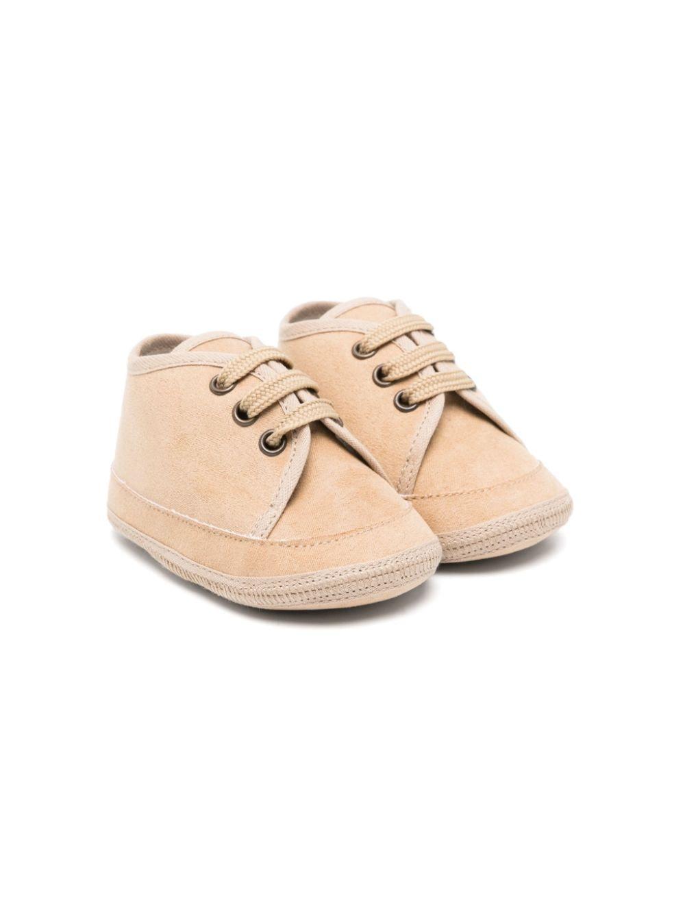 Sneakers in suede per neonato Colorichiari beige con punta tonda MN9578791618 27 COLORICHIARI 