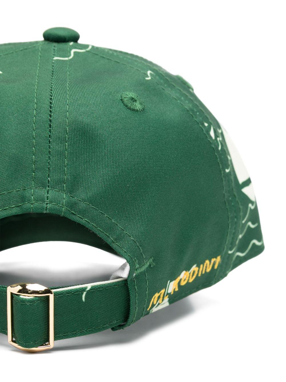 Cappello da baseball per bambino Mini Rodini Sailing Boats verde con stampa all-over 2526512275 GREEN MINI RODINI 