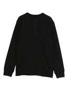 Felpa per bambino Rick Owens Kids nera con stampa grafica coniglio sul davanti BG02E5266 RNEP8P 0911 RICK OWENS KIDS 