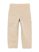 Cargo in cotone per bambino Aspesi Kids beige con targhetta con logo S25079PLC6058 127 ASPESI 