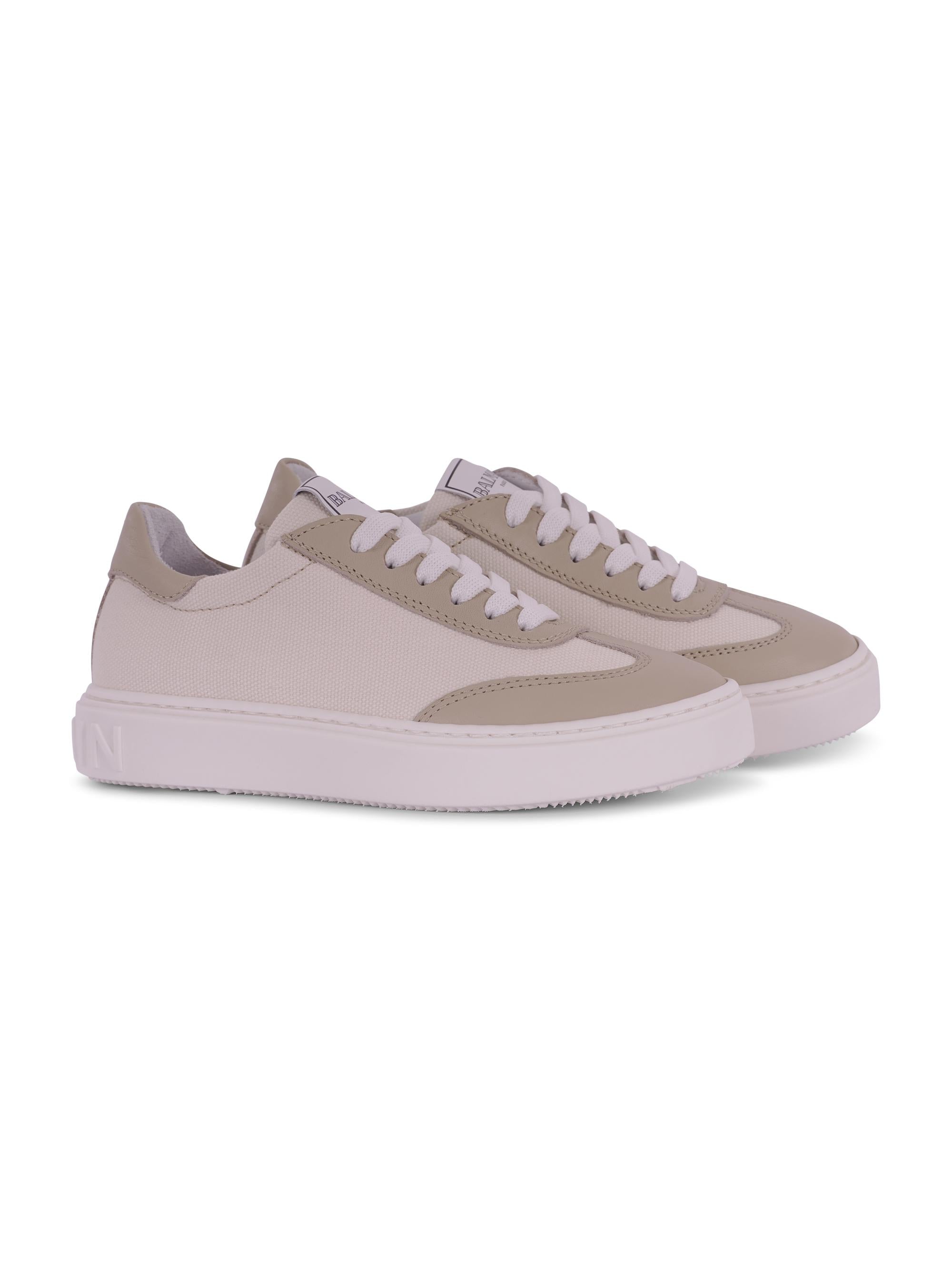 Sneakers per bambino Balmain Kids beige con linguetta con logo BY0Q16 Z3746 102BG BALMAIN KIDS 