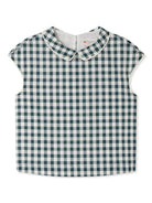 Blusa Elivia per bambina Bonpoint verde con girocollo S05GBLW00026 448A BONPOINT 
