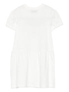 Abito per bambina Moschino Kids bianco con stampa teddy HDV0H9LAA10 10063 MOSCHINO KIDS 