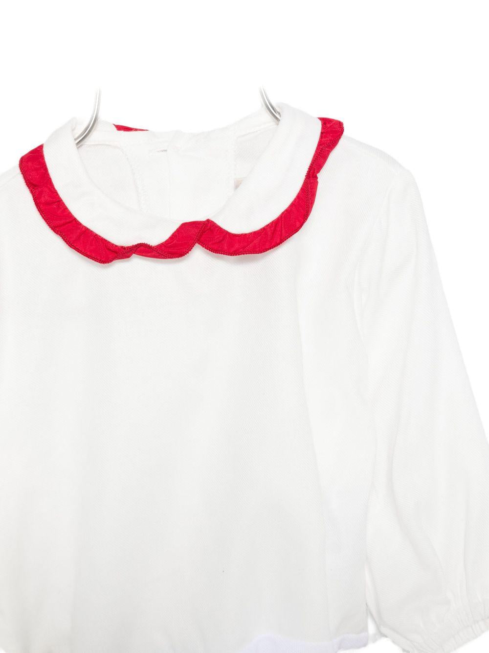 Set t-shirt e shorts per neonata La Stupenderia bianca con dettaglio fiocco 1TBCT16 W20 LA STUPENDERIA 