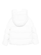 Giacca imbottita per bambina Save The Duck Kids bianco con collo a imbuto P32517G LEAF21 00000 SAVE THE DUCK KIDS 