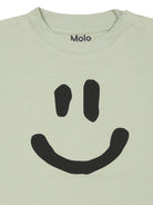 T-shirt con stampa per bambino Molo verde con scollo rotondo 6S25A207 5406 MOLO 