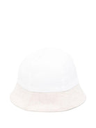 Cappello per neonata La Stupenderia bianco con orlo a contrasto e corona rotonda TBCP53D01 D05 LA STUPENDERIA 