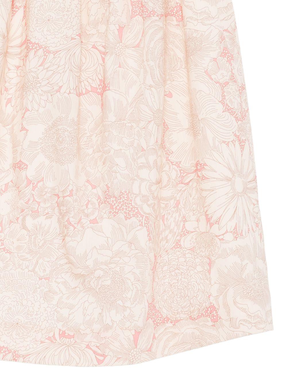 Abito per bambina Bonpoint rosa con stampa grafica floreale S06GDRW00025 522 BONPOINT 