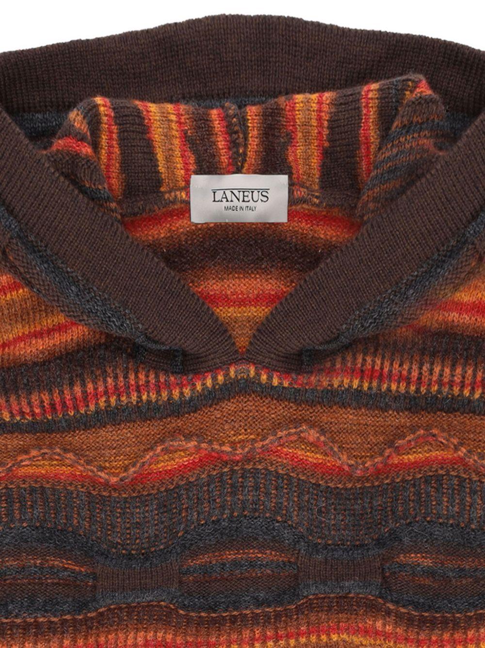 Felpa per bambino Laneus Kids marrone con etichetta con logo F5LKJUKH058 920 LANEUS 
