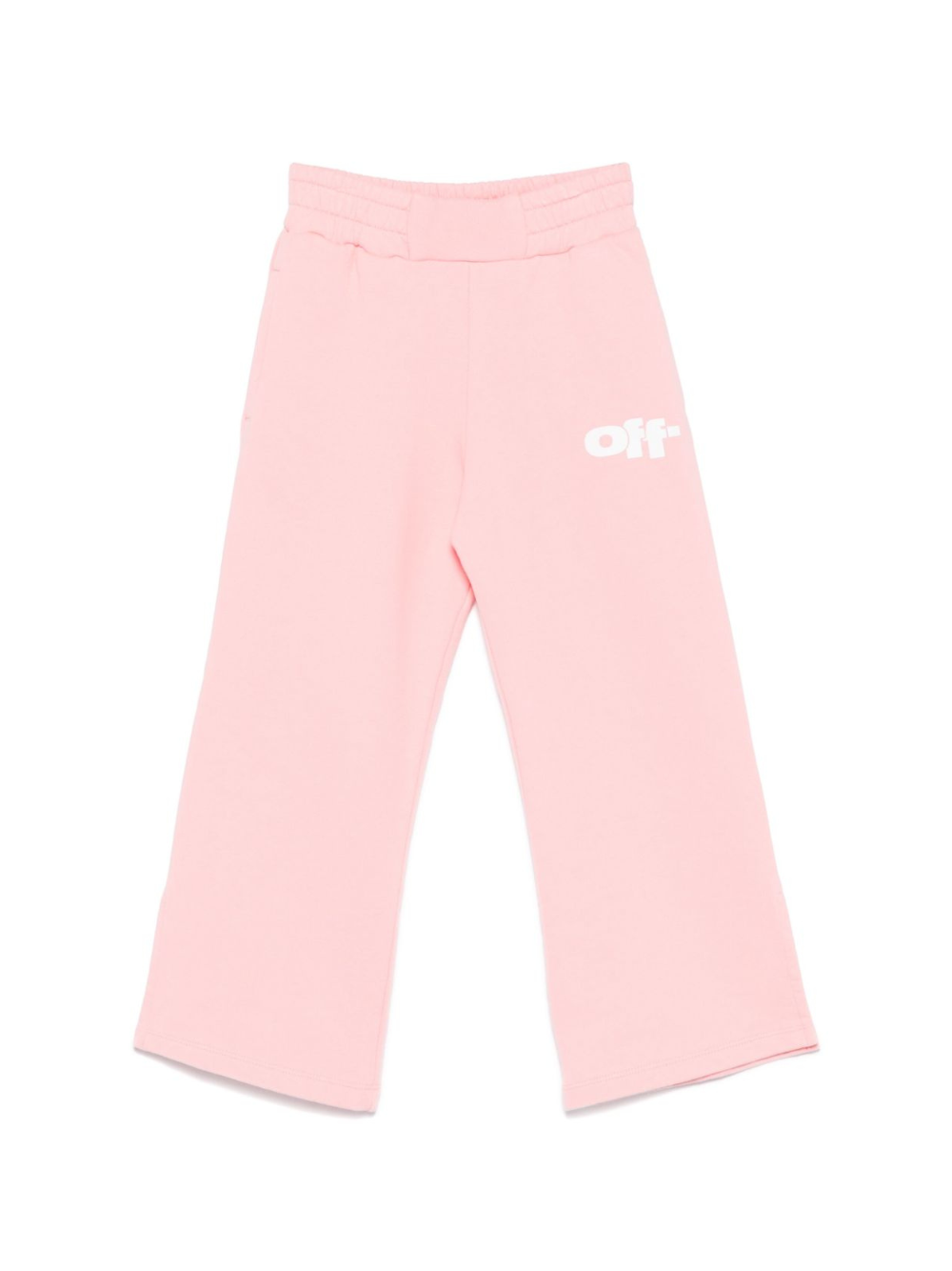 Pantaloni da tuta grafici per bambina Off-White Kids rosa con due tasche laterali OGCH00AS25FLE001 3001 OFF WHITE KIDS 