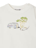 T-shirt per neonato Bonpoint Tom bianco con stampa sul davanti S05YTSK00010 102 BONPOINT 