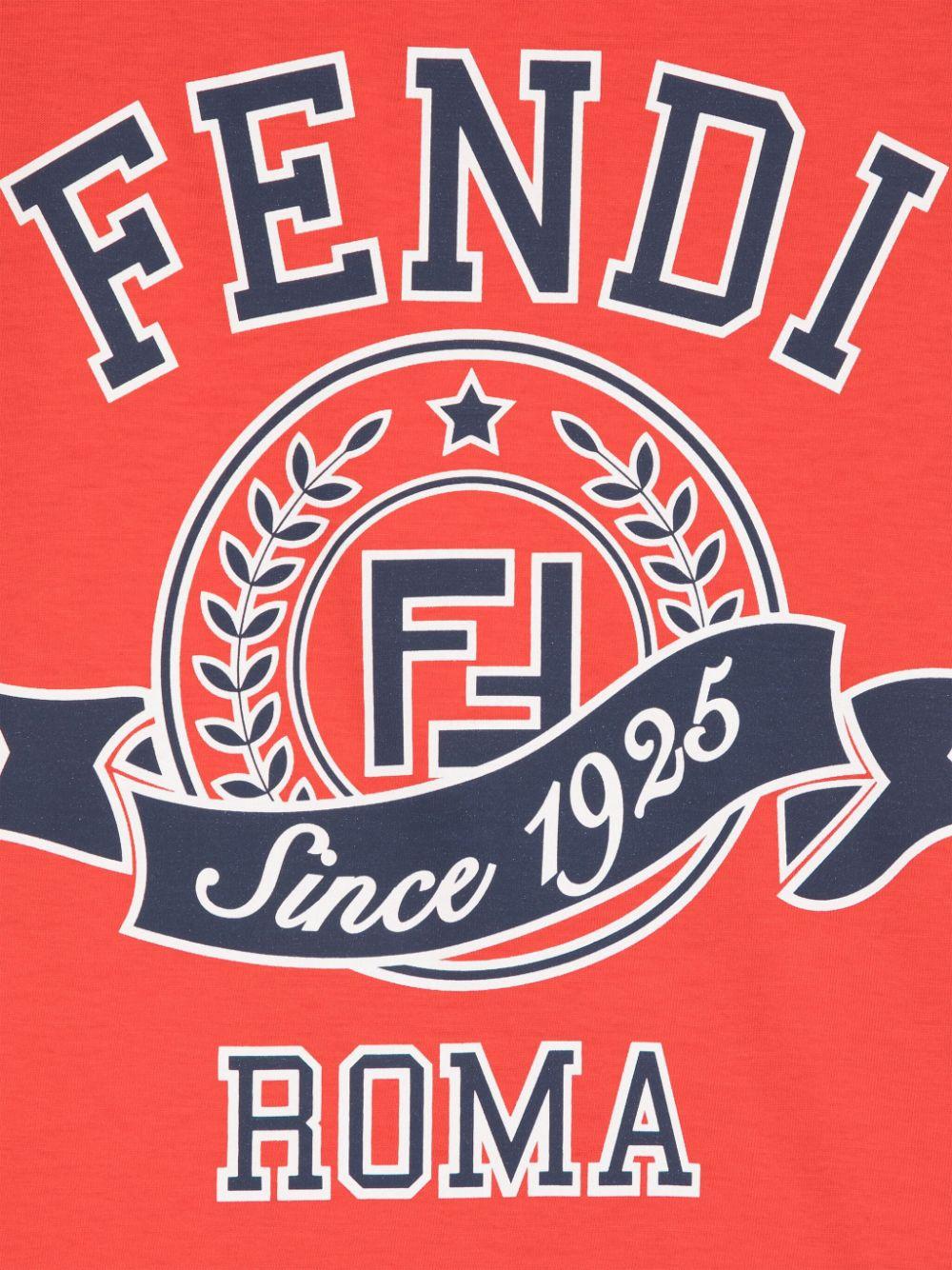 T-shirt junior in jersey JUI164 7AJ F0XDC FENDI KIDS 