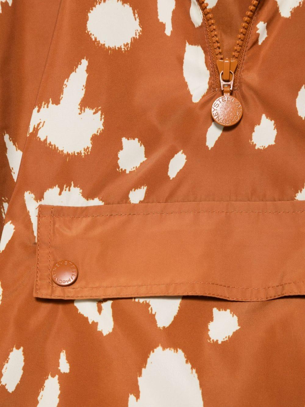 Mantella per bambina Stella McCartney Kids arancione con stampa all over TV2Q33 Z2144 317BG STELLA McCARTNEY KIDS 