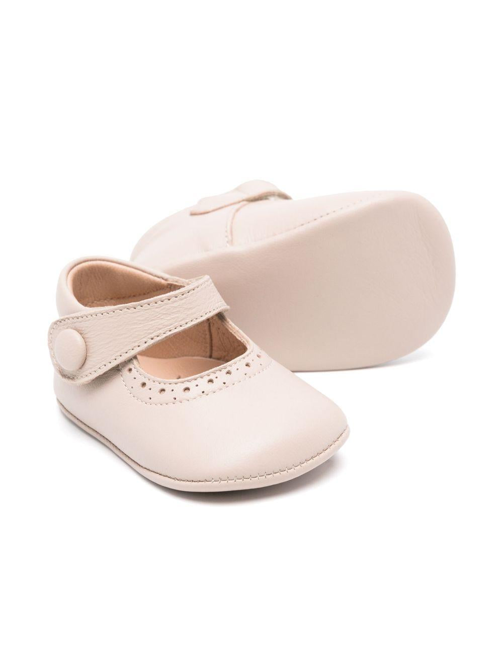 Scarpe primi passi per neonata Eli1957 beige con soletta in pelle con logo 0350AL NUDE ElI 