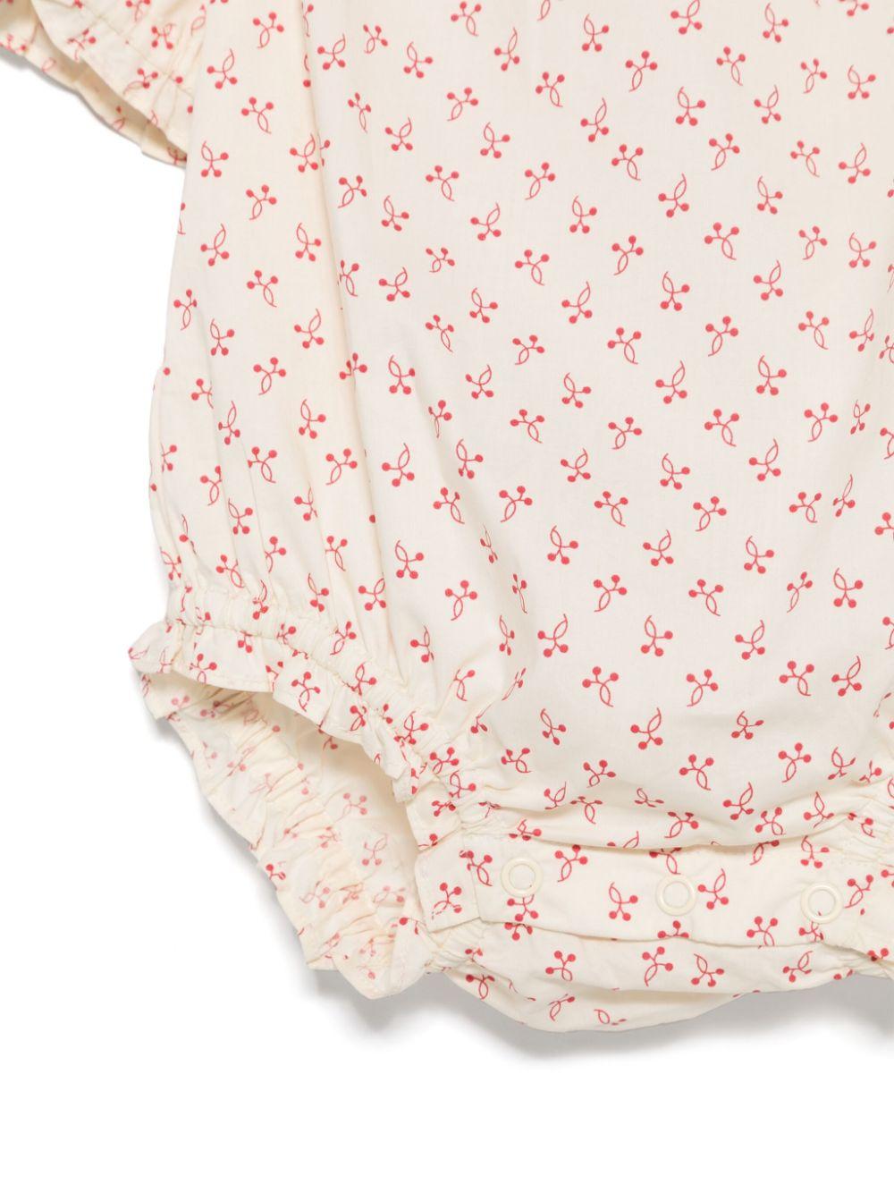 Body Evie per neonata Bonpoint beige con finiture arricciate C05NOVW00001 651 BONPOINT 