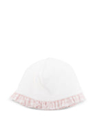 Cappello per neonata La Stupenderia bianco con rifiniture a quadretti 1TBCP04 L02Y18 LA STUPENDERIA 