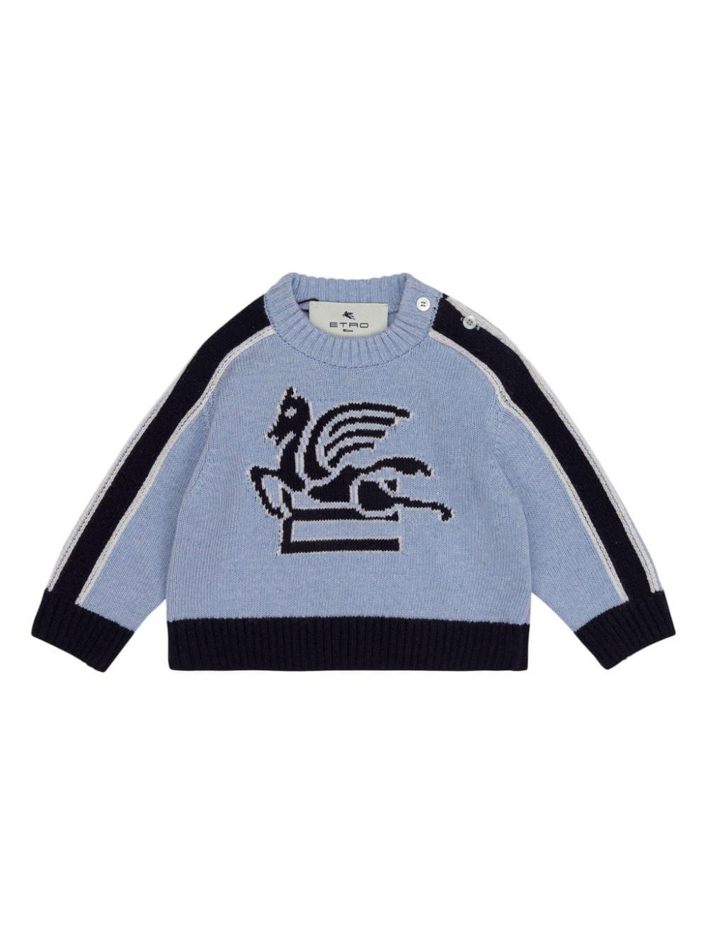 Maglione blu per neonato Pegaso ETRO KIDS GV9500 Z2498 603 ETRO KIDS 