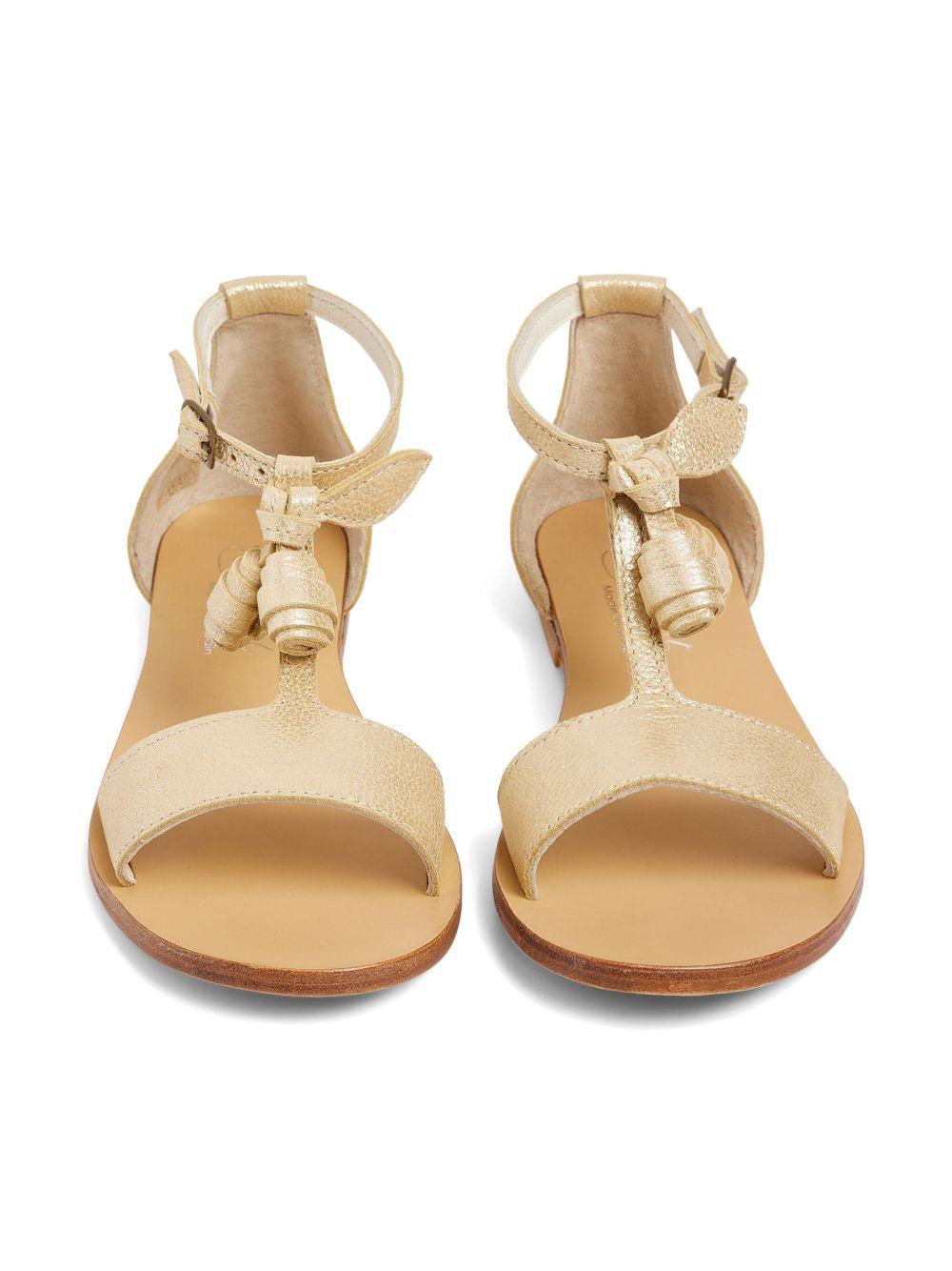 Sandali Elmas per bambina Bonpoint oro con suola in pelle S05GSOL00004 032Z BONPOINT 