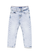 Jeans per bambina Scotch & Soda Kids in denim con applicazione logo 180295 420 SCOTCH&SODA 