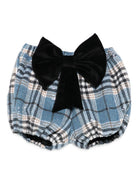 Shorts per bambina A'lapage azzurri con dettaglio fiocco blu AL32 AZZURRO A'LAPAGE 