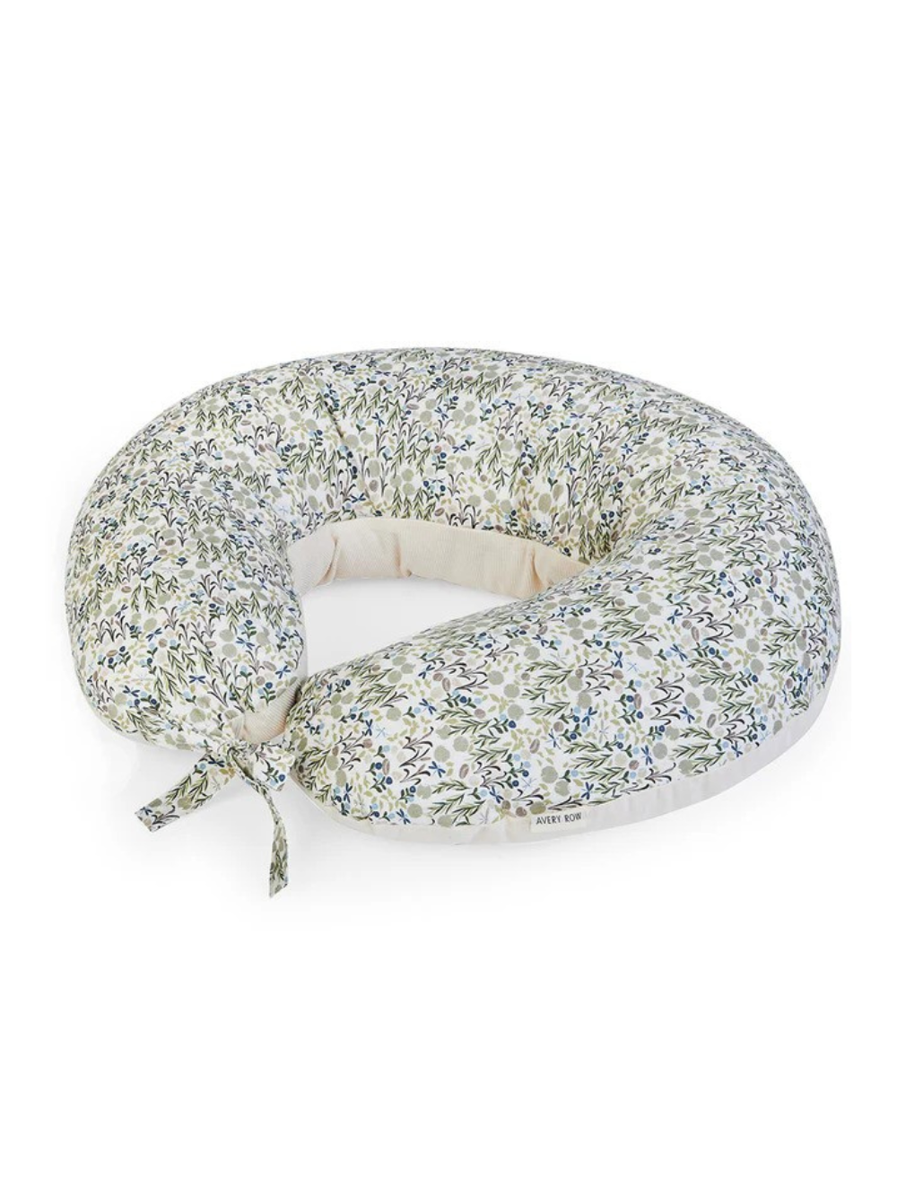 Cuscino per l'allattamento per neonati Avery Row beige con fantasia fiori NPIRIV RIVERBANK AVERY ROW 