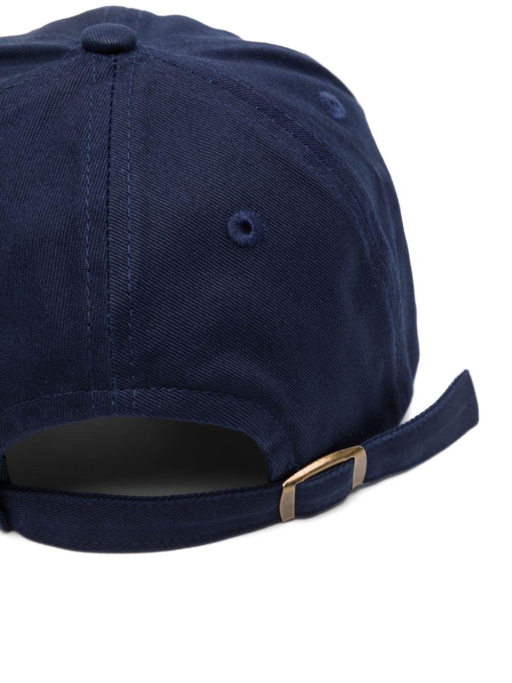 Cappello con logo-patch per neonato Bonpoint blu con visiera curva S05GACW00002 070 BONPOINT 