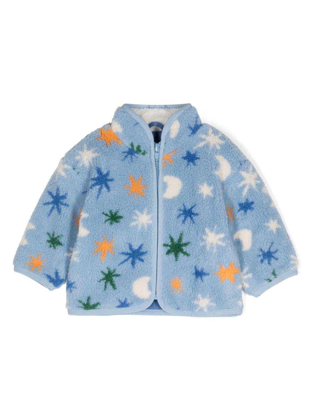Giubbino per neonato Stella McCartney Kids azzurro a fantasia TV2517 Z2262 626MC STELLA McCARTNEY KIDS 