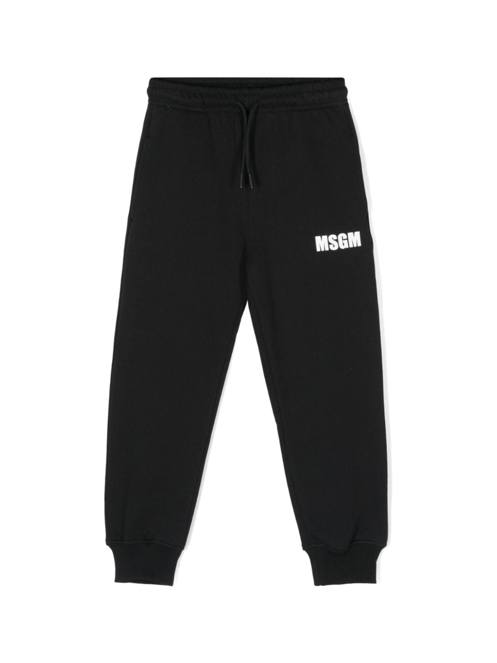 Pantaloni da tuta per bambino MSGM Kids nero con stampa logo F4MSJUFP062 110 MSGM KIDS 