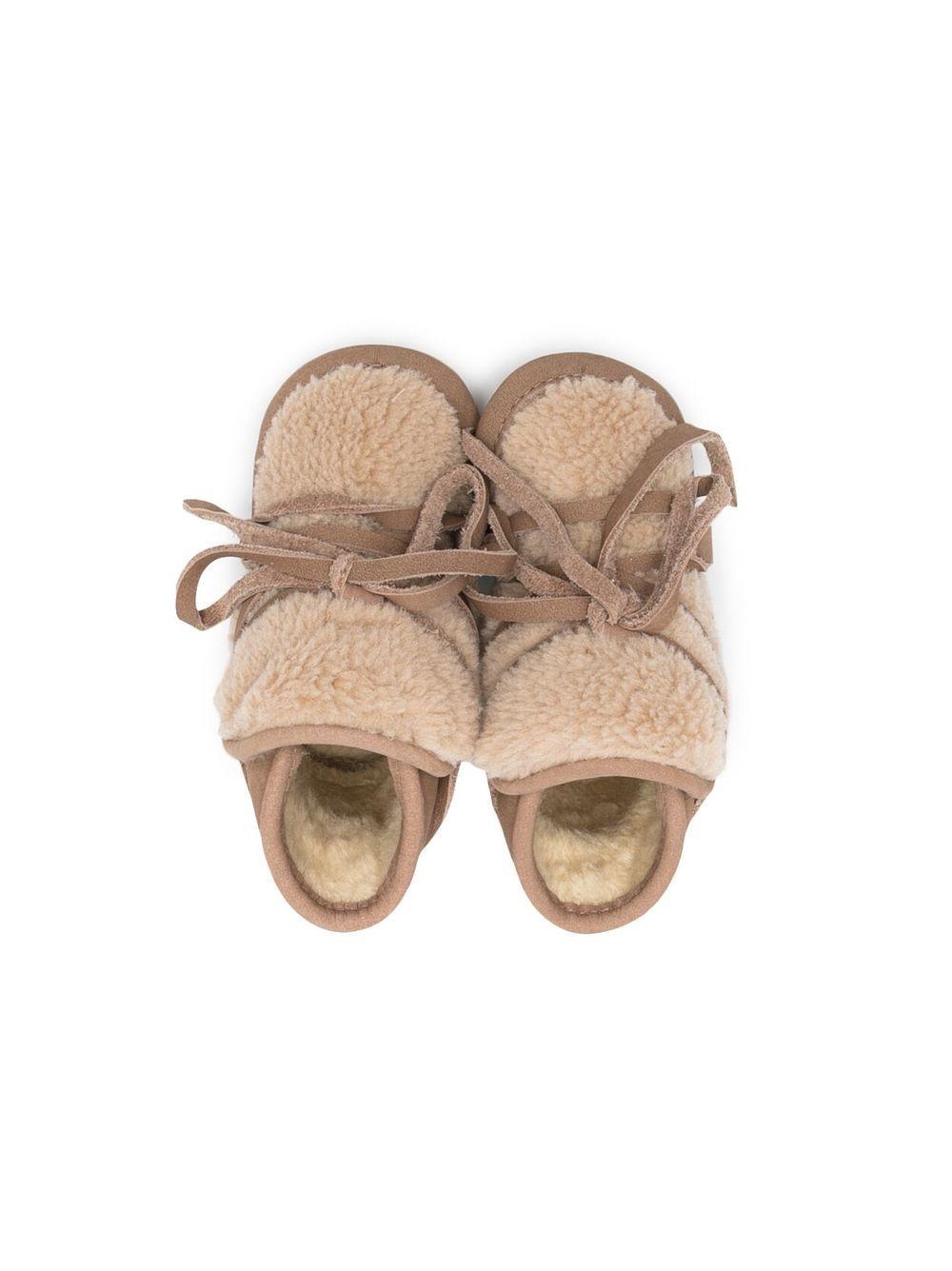 Stivaletti primi passi per neonati Donsje Pina beige con fiocco 1021900 NL127 DONSJE 