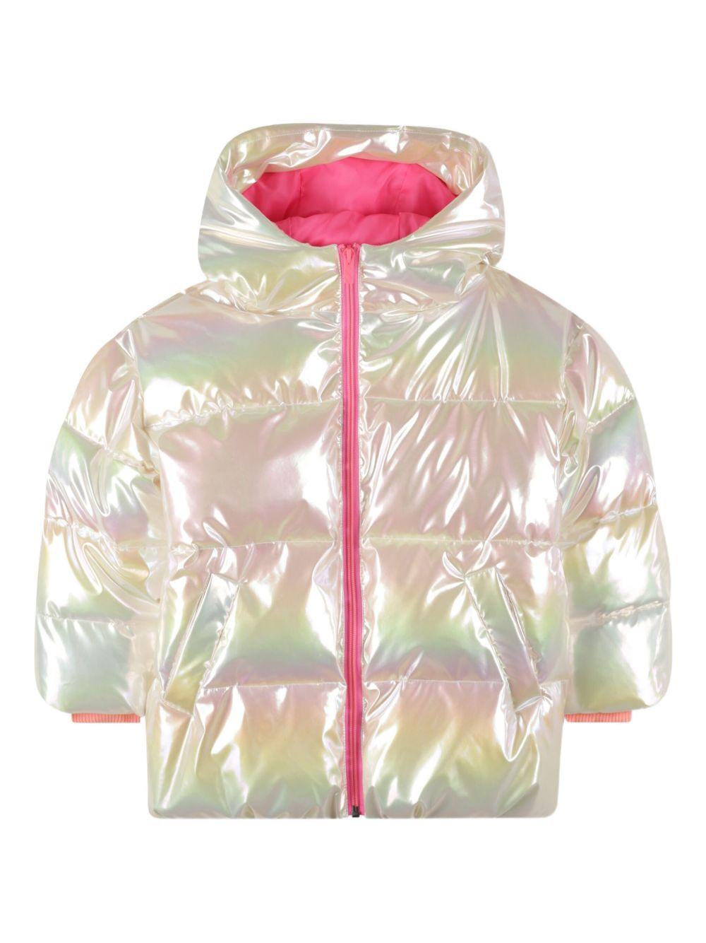 Giubbino per bambina Billieblush bianco con design iridescente U21598 Z41 BILLIEBLUSH 