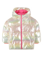 Giubbino per bambina Billieblush bianco con design iridescente U21598 Z41 BILLIEBLUSH 