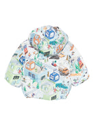 Giubbino Harpo per neonato Molo bianco con stampa grafica 5W25M318 9375 MOLO 