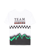 T-shirt per bambino Molo Rodney bianco con stampa grafica all-over 1S25A214 3901 MOLO 