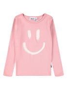 Pigiama per bambina Molo Lue rosa con stampa smile 6W25R501 5564 MOLO 