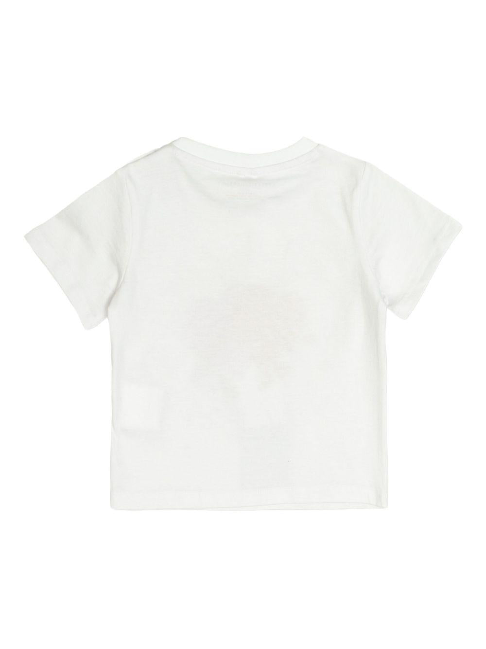 T-shirt per neonata Stella McCartney Kids bianco con stampa a cuore TX8001 Z0434 100 STELLA McCARTNEY KIDS 