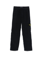 Pantaloni per bambino Stone Island Junior blu con applicazione Compass K1S163100002S0145 V0020 STONE ISLAND JUNIOR 
