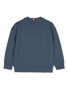 Felpa con ricamo per neonato Tommy Hilfiger Junior blu con girocollo KB0KB09119NB DBZ TOMMY HILFIGER JUNIOR 